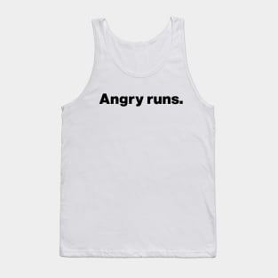 Angry Runs Funny Football Tank Top